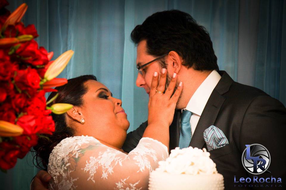 O olhar apaixonado do casal
