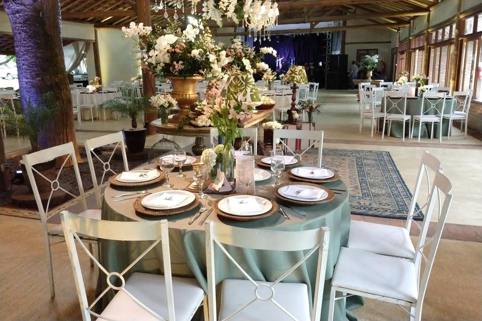 Terraço de eventos e decoração