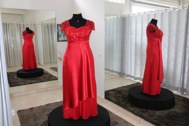 Vestido Vermelho Tomate