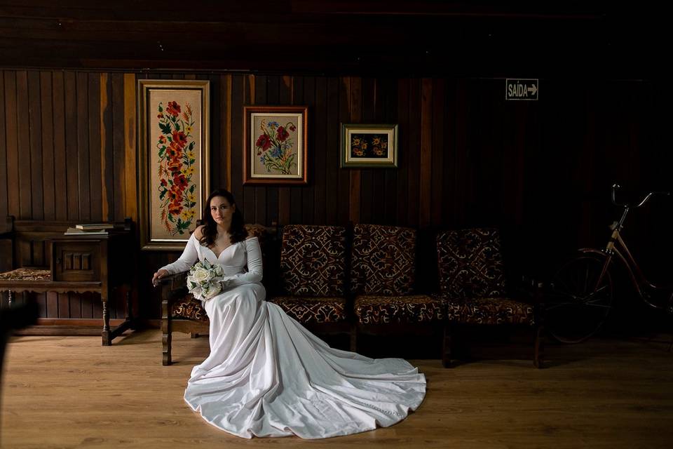 Noiva e vestido lindo