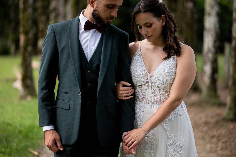 Casal no campo