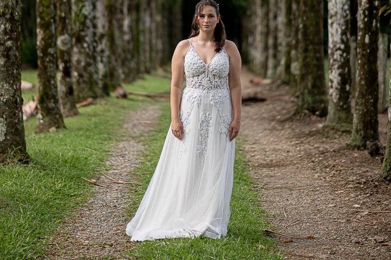 Noiva no campo