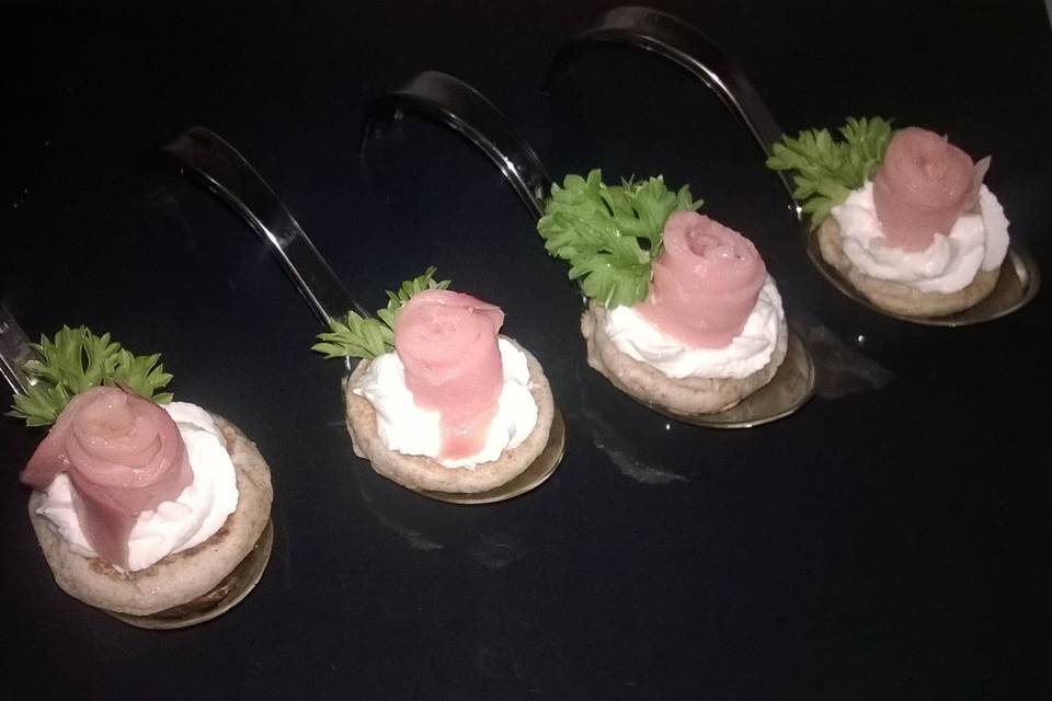 Blinis de Salmão