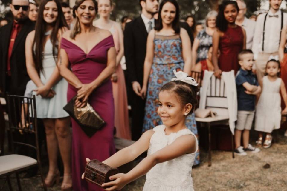 A vinda das alianças.