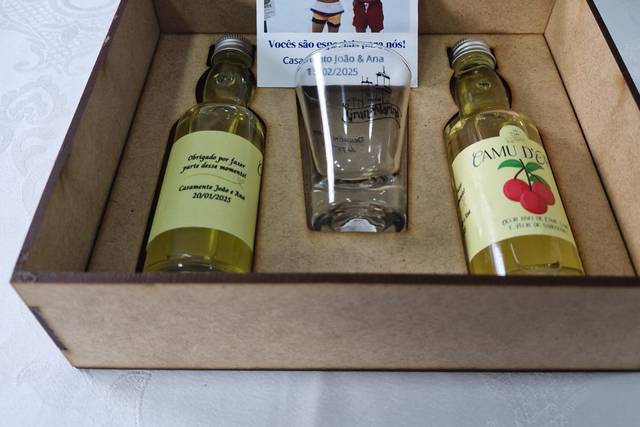 Presente padrinhos licor