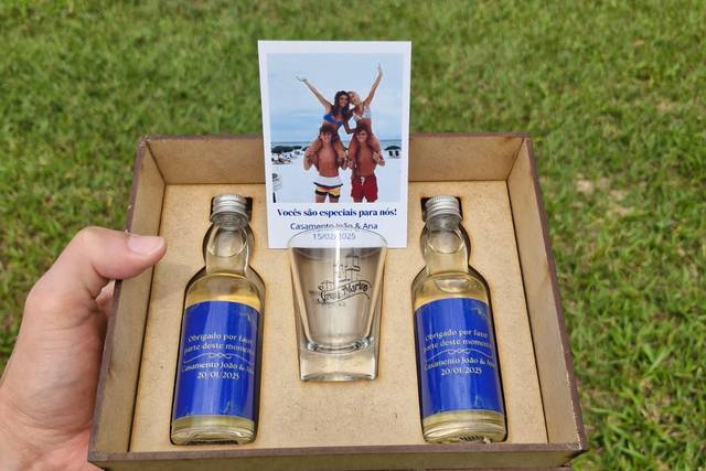 Presente padrinhos cachaça