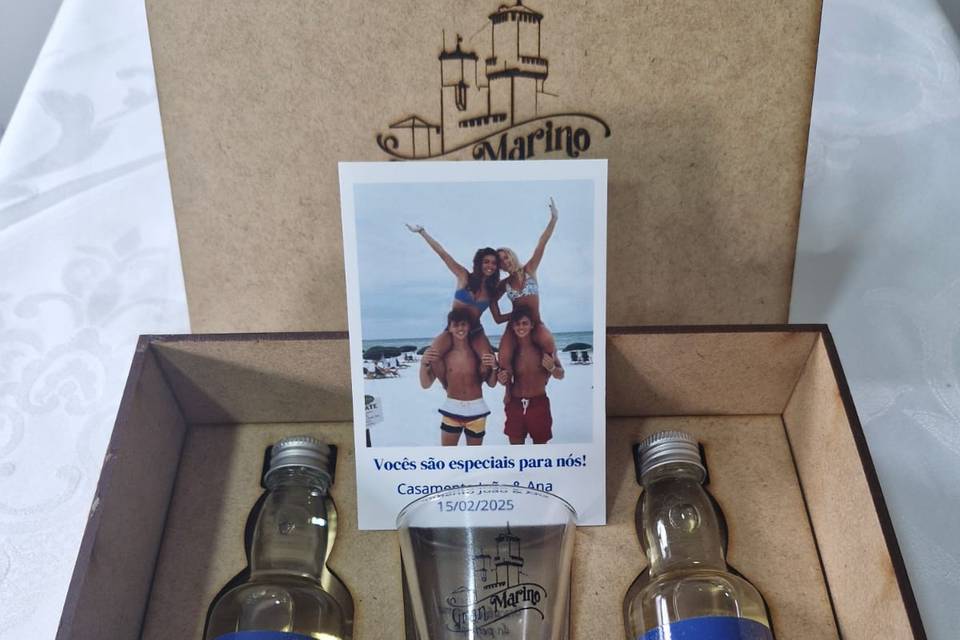 Presente padrinhos cachaça