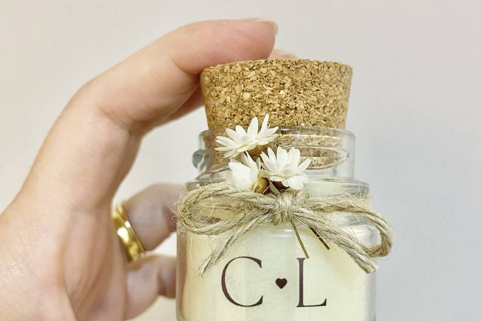 Mini velas casamento