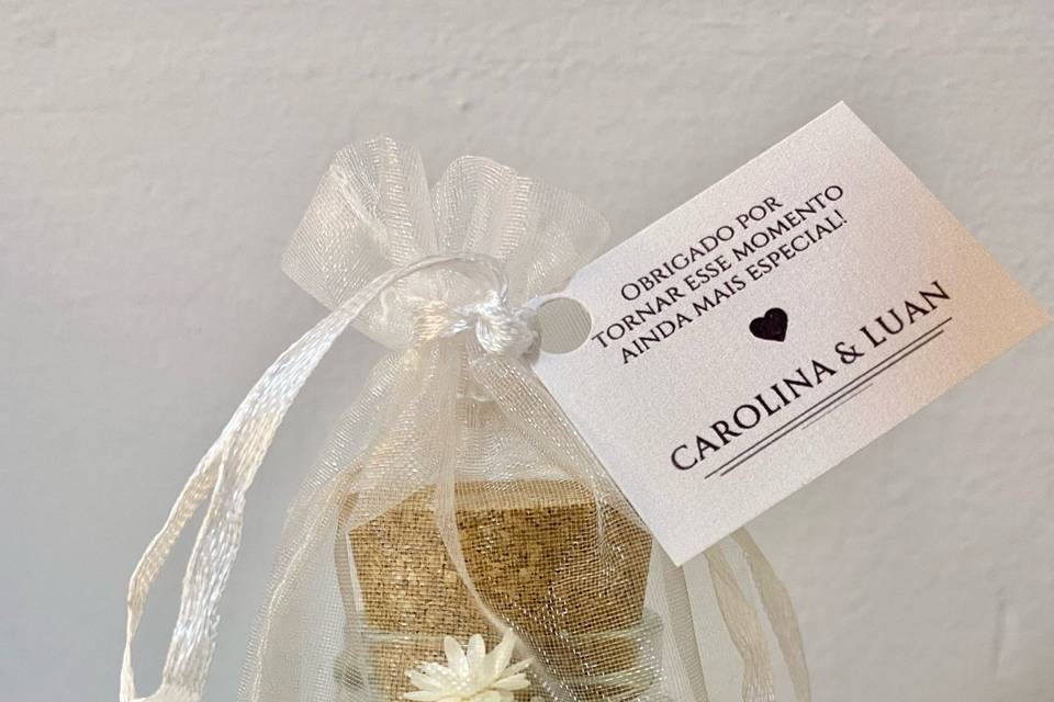 Mini vela casamento