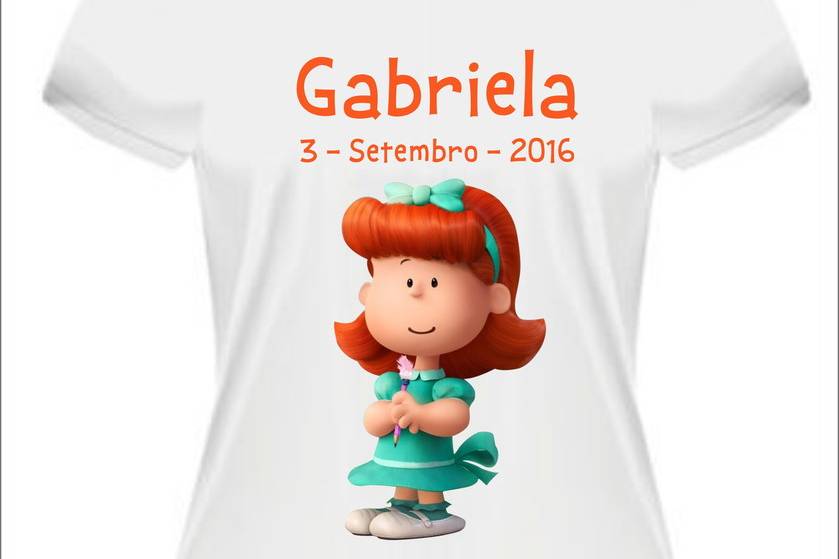 Camiseta tema Snoopy