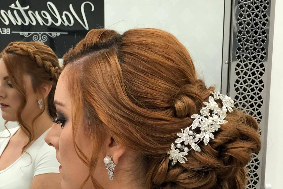 Penteado Preso com tranças