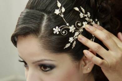 Detalhe do penteado