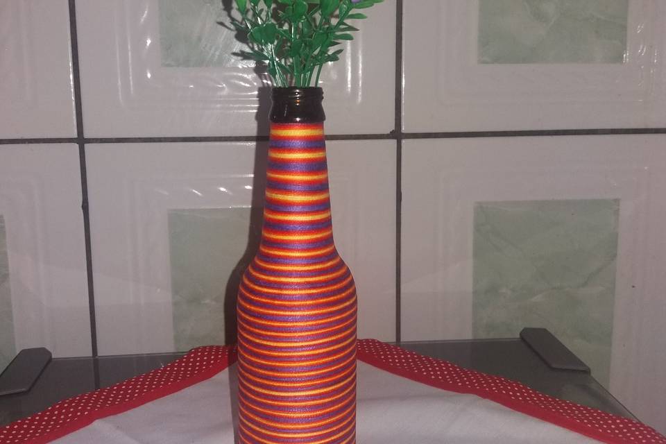 Garrafa decorada