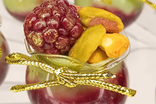 Frutas vermelhas e pistache