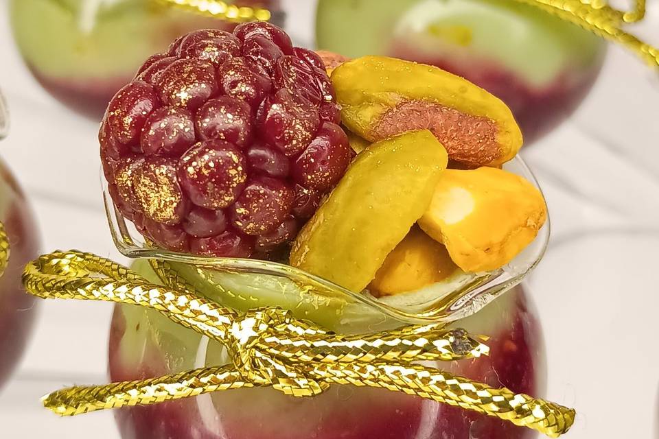 Frutas vermelhas e pistache