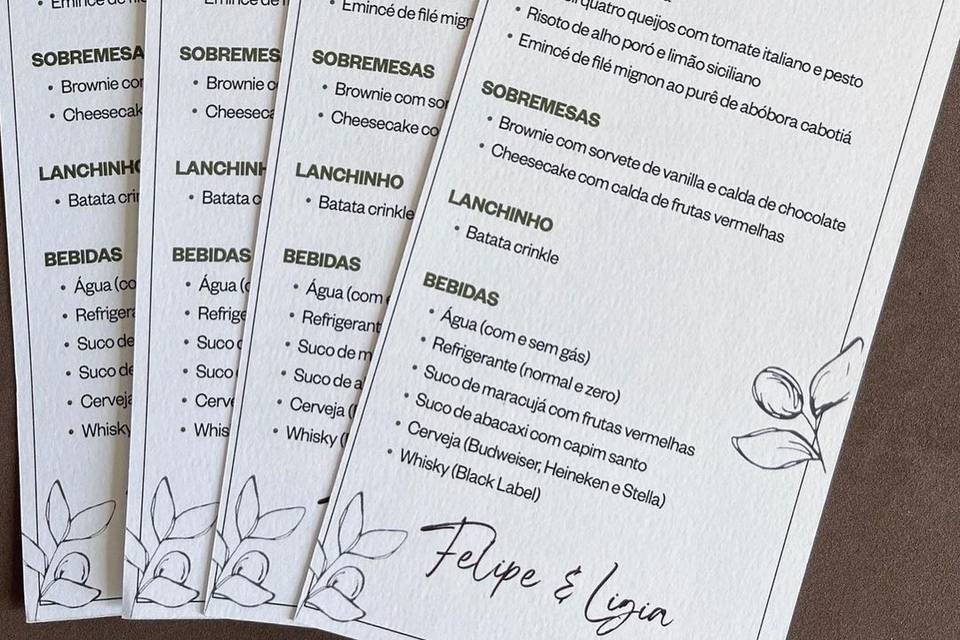 Menu personalizado