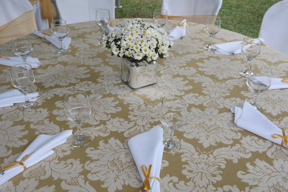 Mesa decorada