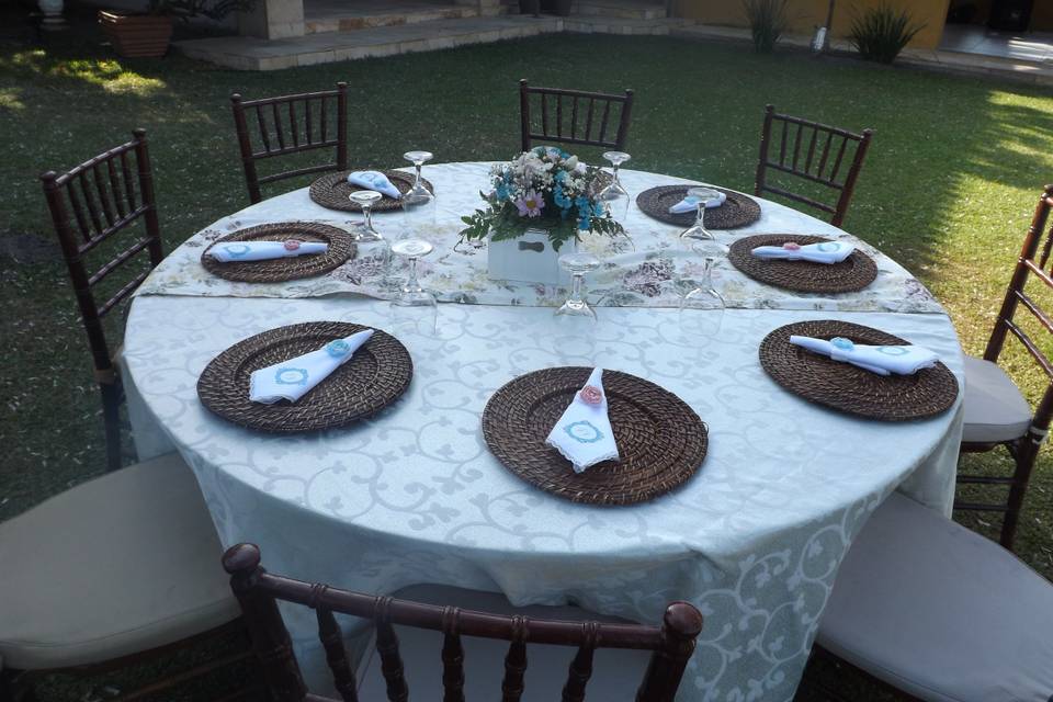 Mesa decorada