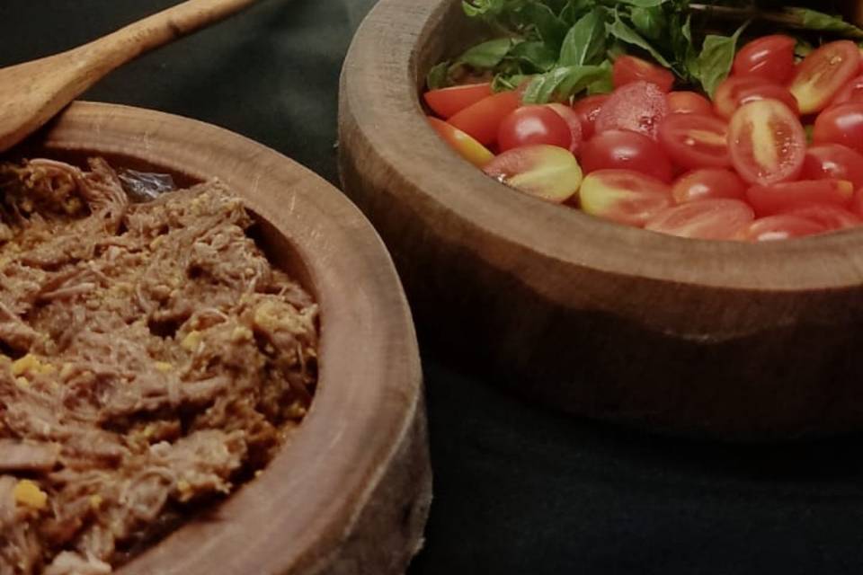 Carne de panela e Margherita