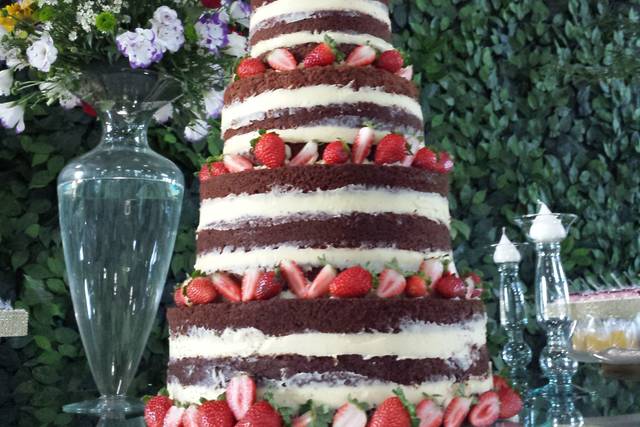 Naked Cake para casamento