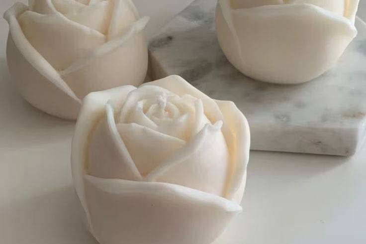 Vela Botão de Rosa Aromática