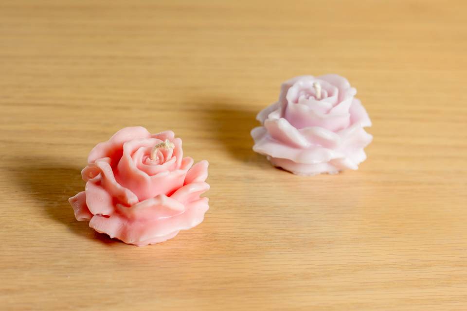 Vela mini rosa