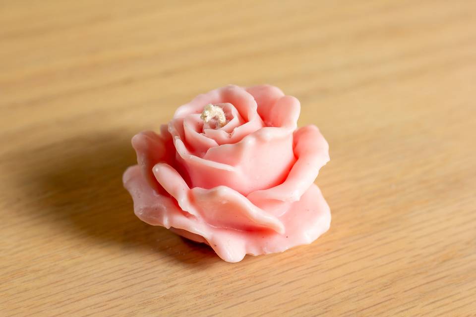 Vela mini rosa