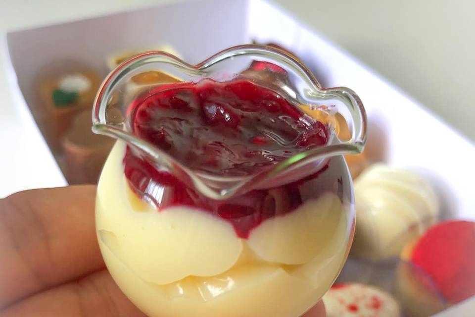 Verrine de frutas vermelhas