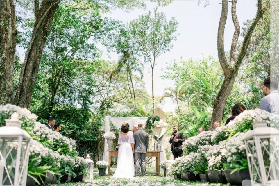 Cerimônia no jardim