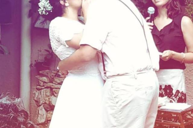 Foto publicada pelos noivos