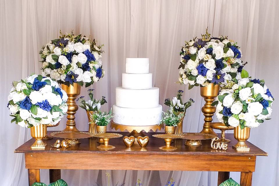 Mesa bolo de casamento