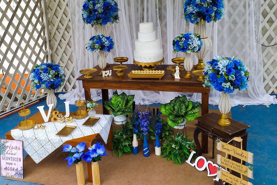 Decoração de Casamento azul