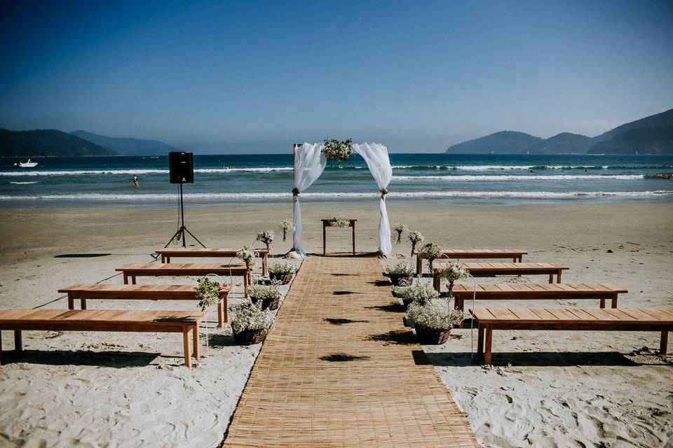 Casamento na praia Ubatuba-SP