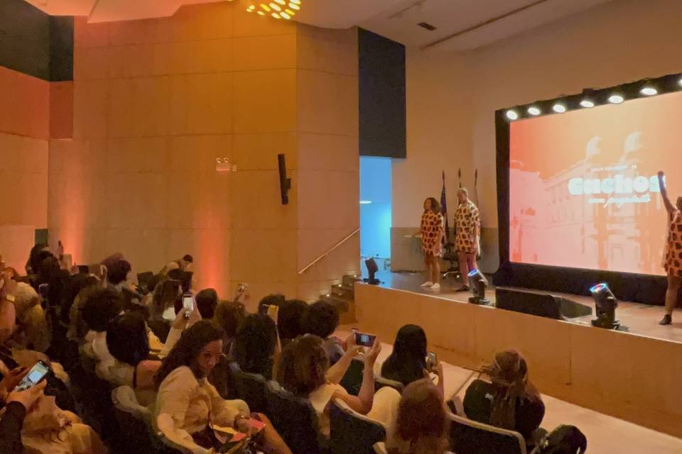 Painel e iluminação de efeito