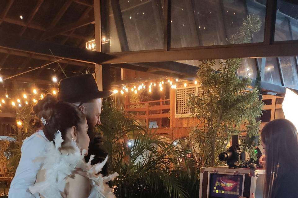 Totem Fotográfico em Casamento