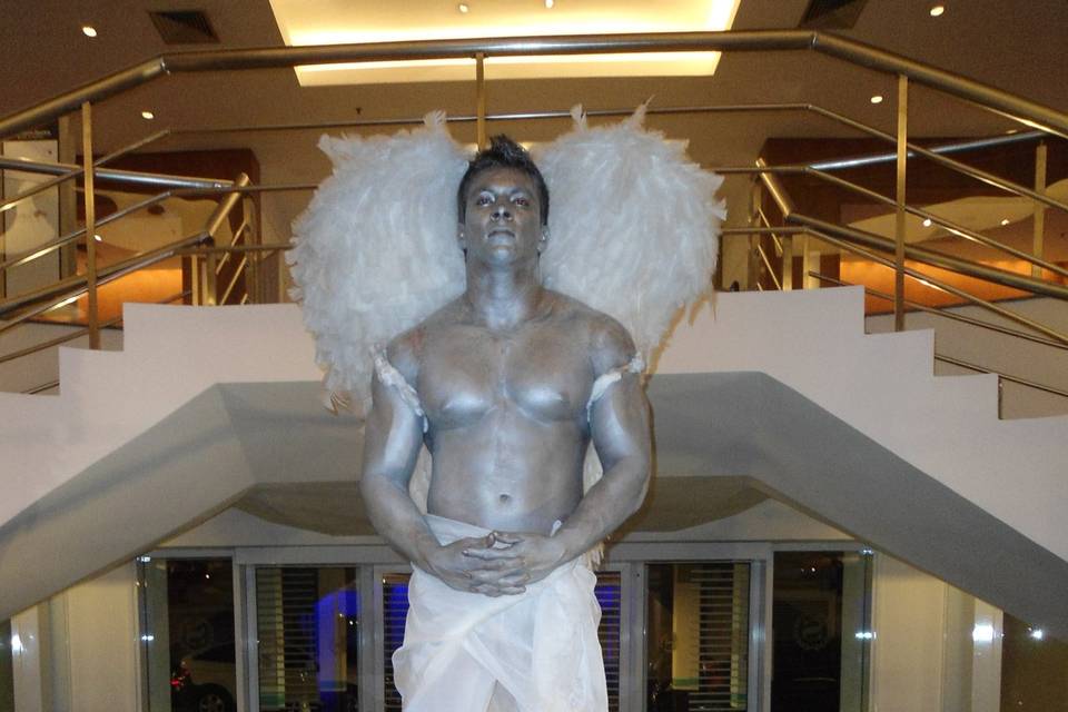 Estatua viva - anjo