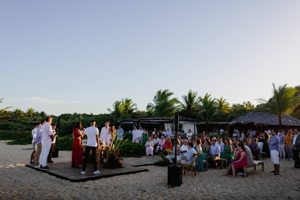 Passarela e altar