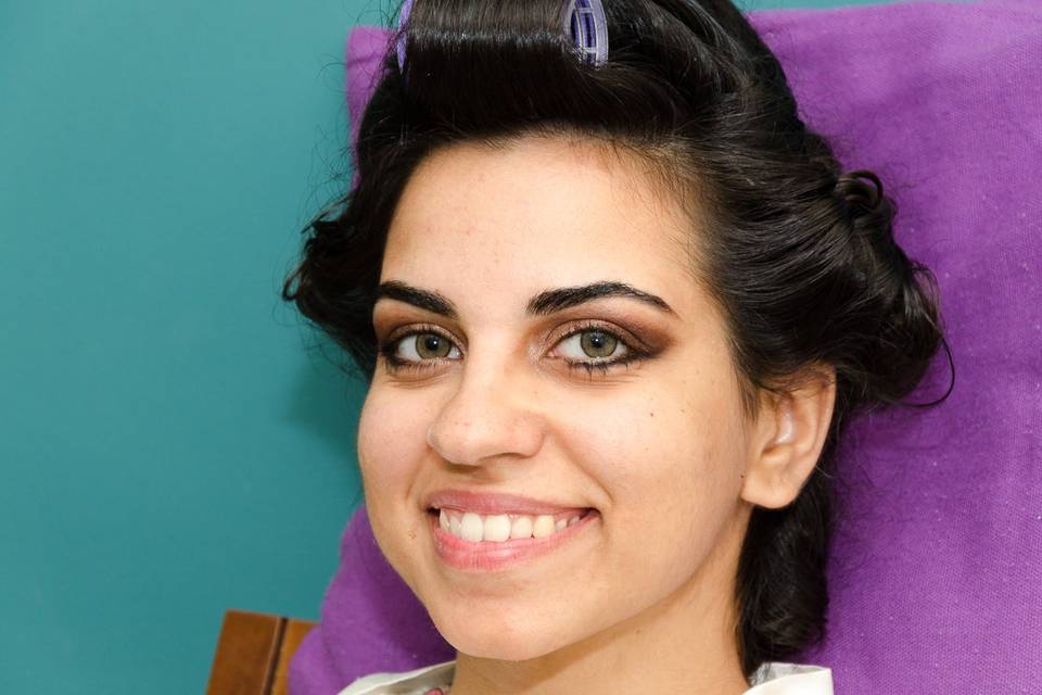 Maquiagem e cabelo da noiva