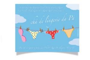 Convite chá de lingerie