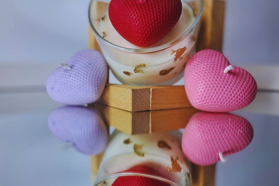 Velas coração
