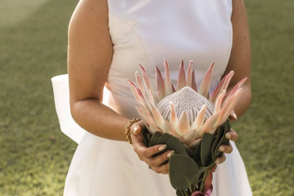 Noiva mayara e sua King Protea