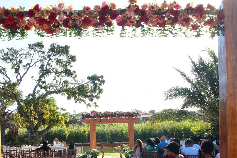 Casamento na área verde