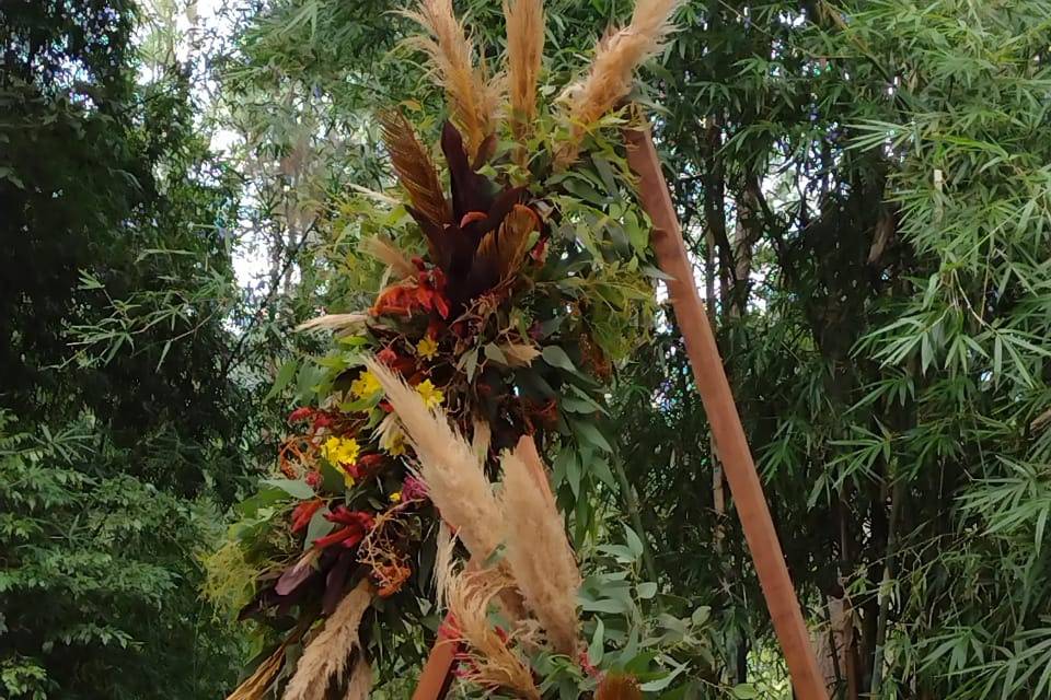 Dois triângulos para cerimônia