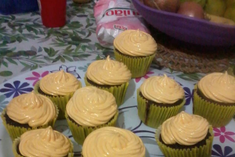 Cupcake amarelo