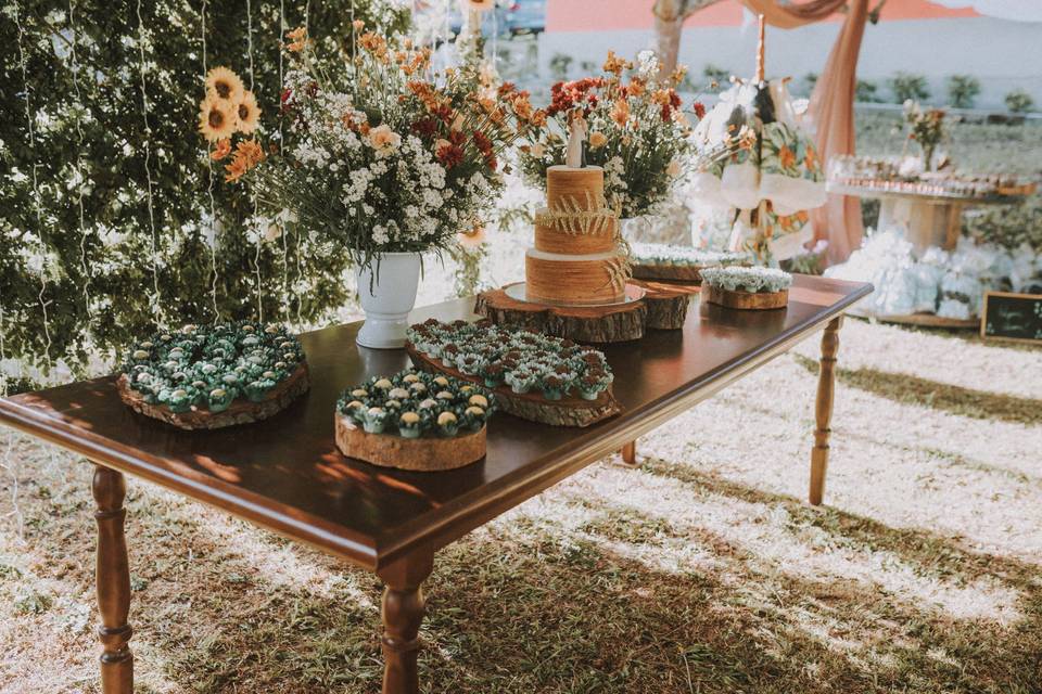 Mesa de doces finos