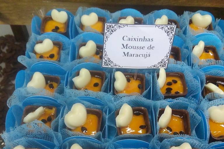 Caixinha mousse de maracujá