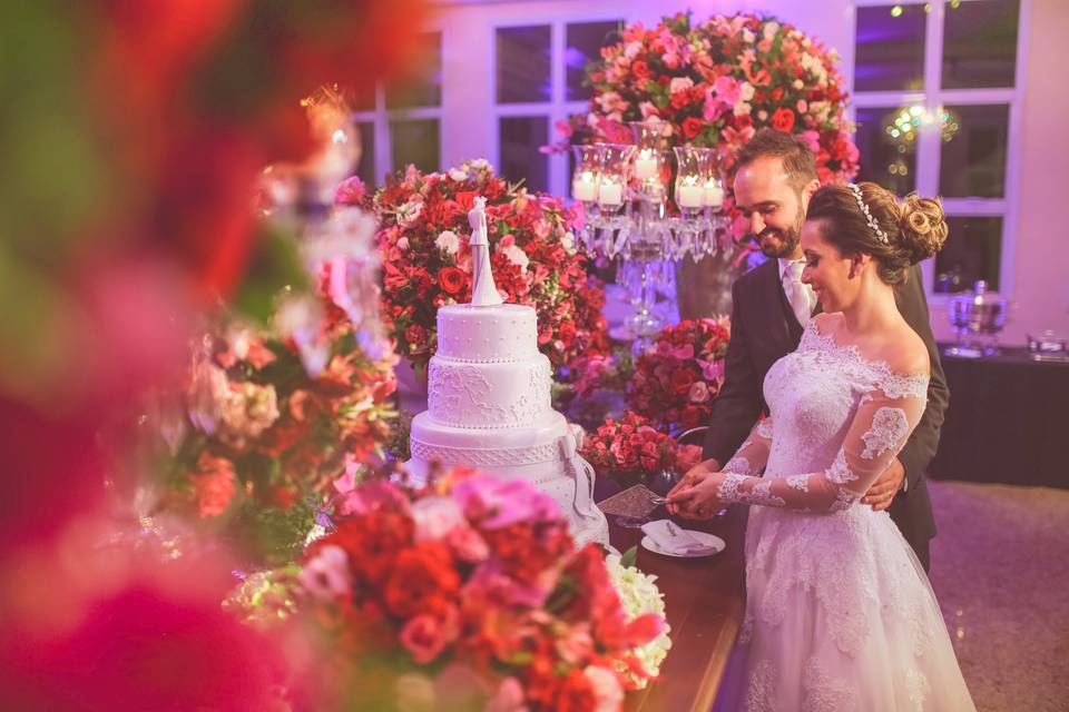 Casamento tons de pink e bordô