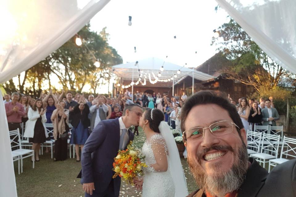 Selfie e um beijo para selar!