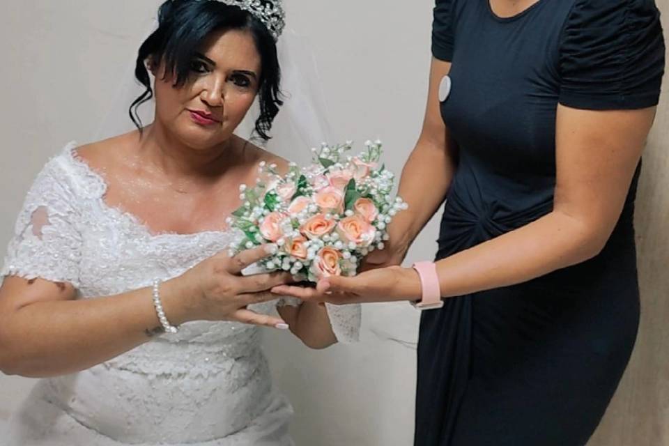 Entrega de buquê