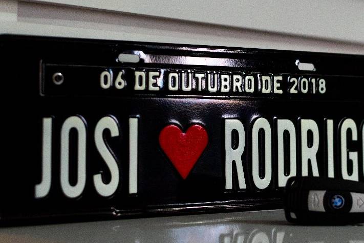 Placa em alumínio